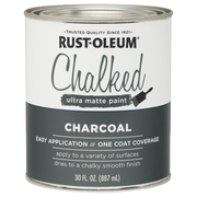 Rust-Oleum Chalked Paint, Matte, Charcoal, 1 qt 285144